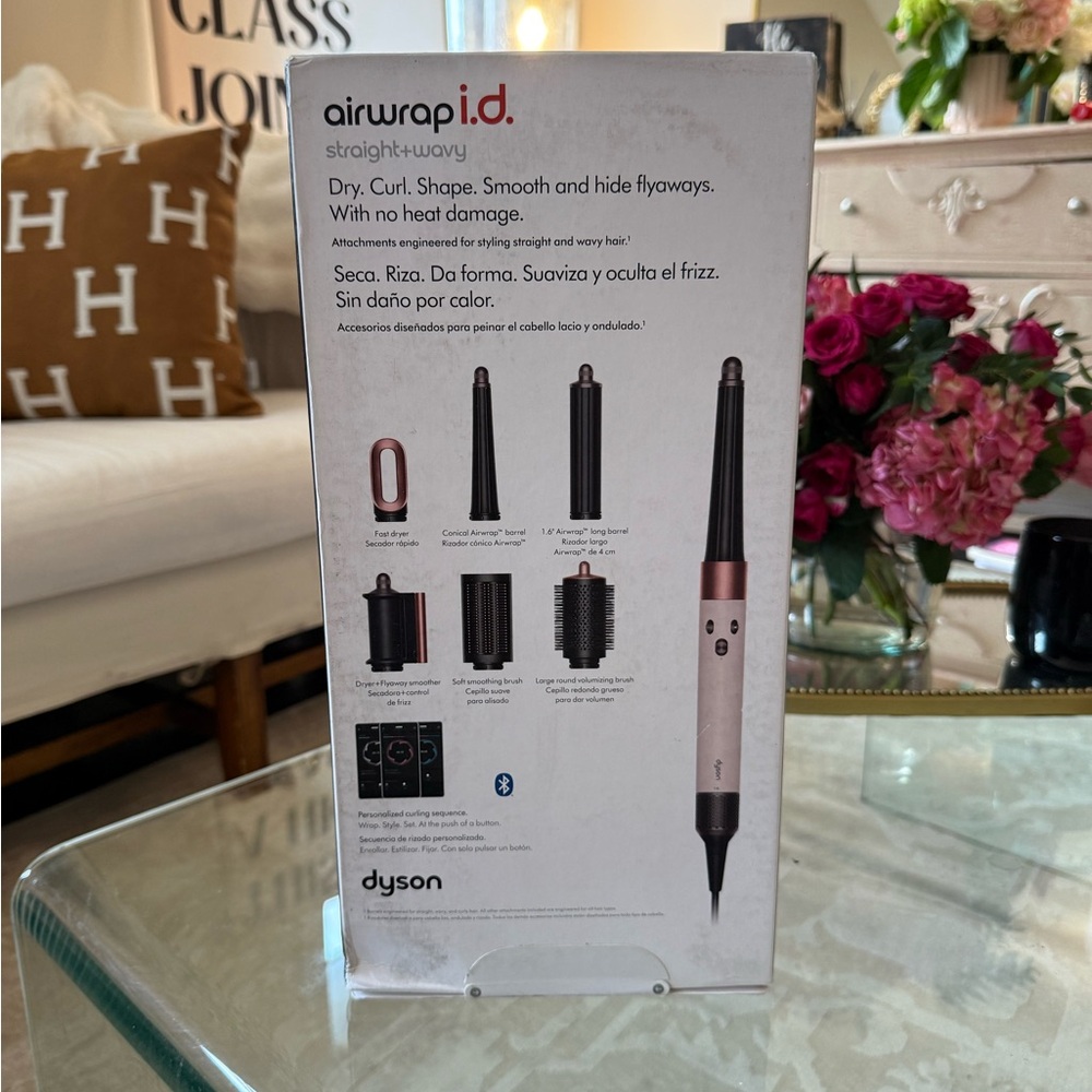 Dyson Airwrap i.d. Styler with Pink and Black Accents